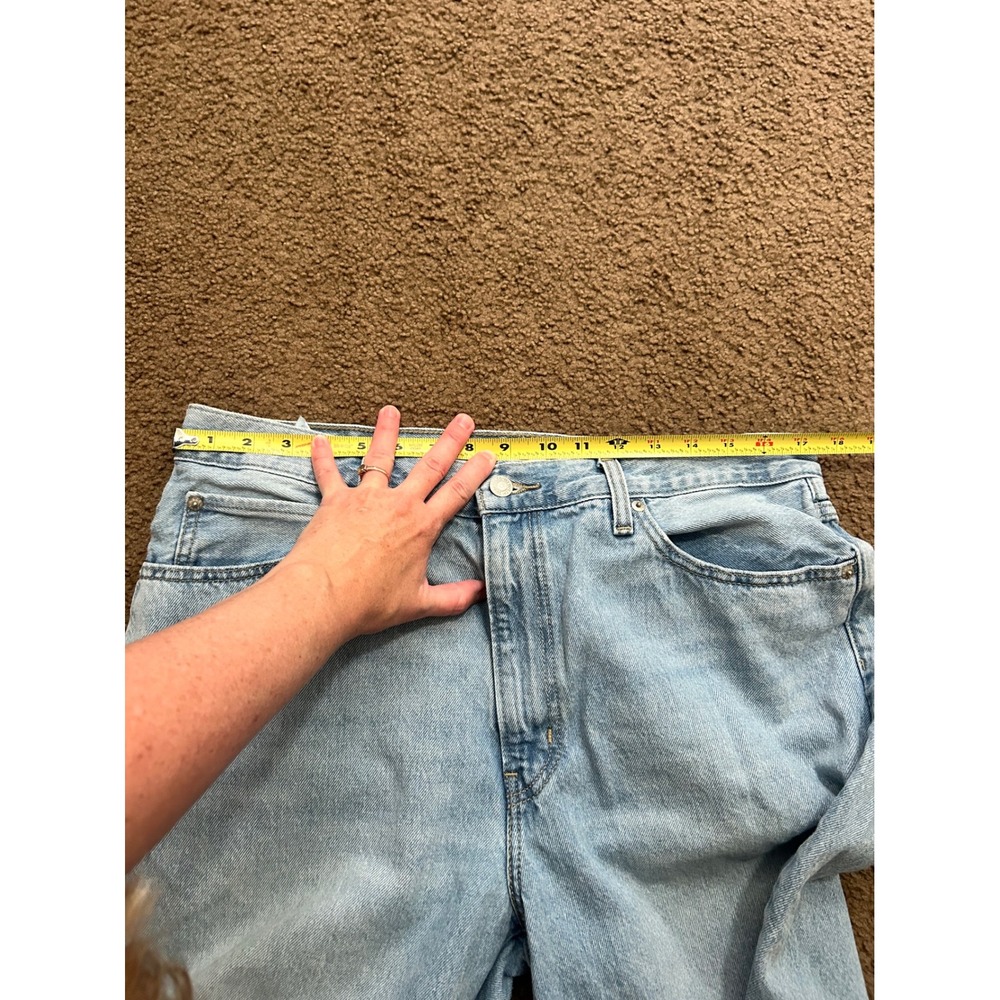 Levis 94 Baggy Jeans Womens 32 Light Wash High Rise Wide Leg Denim Blue - Picture 8 of 9